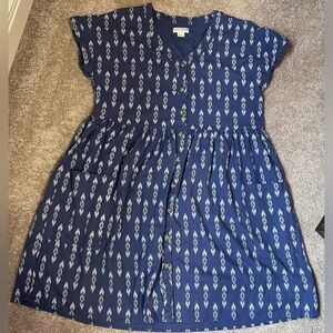 Peyton & Parker Anthropologie Babydoll Linen Dress Size M